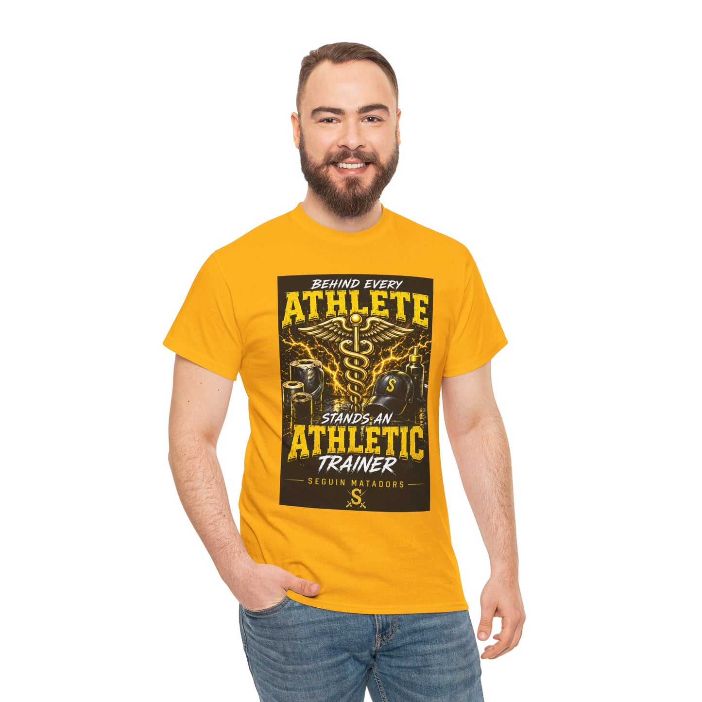 Athletic Trainer T‑Shirt — "Behind Every Athlete Stands an Athletic Trainer" Motivational Tee