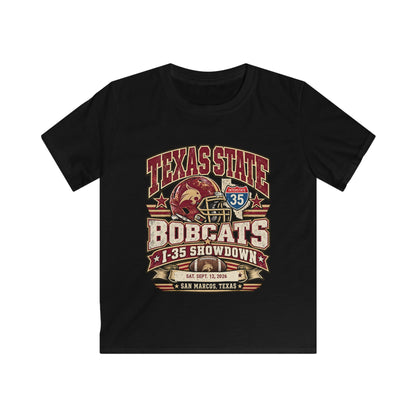 Texas State Bobcats Kids T‑Shirt — I-35 Showdown Football Tee (San Marcos, TX)