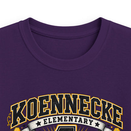 First Grade Kids Tee — 'Koennecke Elementary' Back-to-School Bee Design