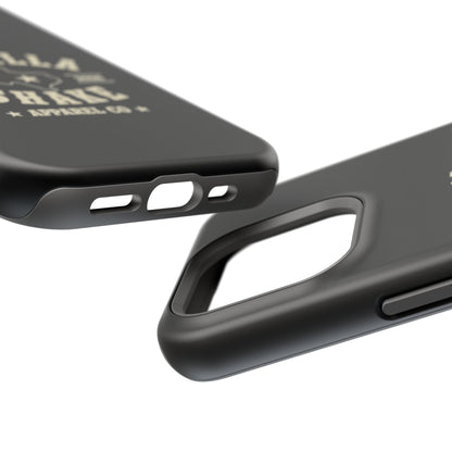 Black w/Ivory Logo lmpact-Resistant Phone Cases