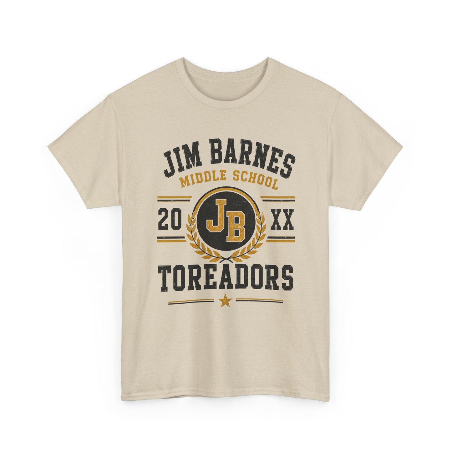 Jim Barnes Middle School Toreadors T-Shirt — School Spirit Tee with JB Crest