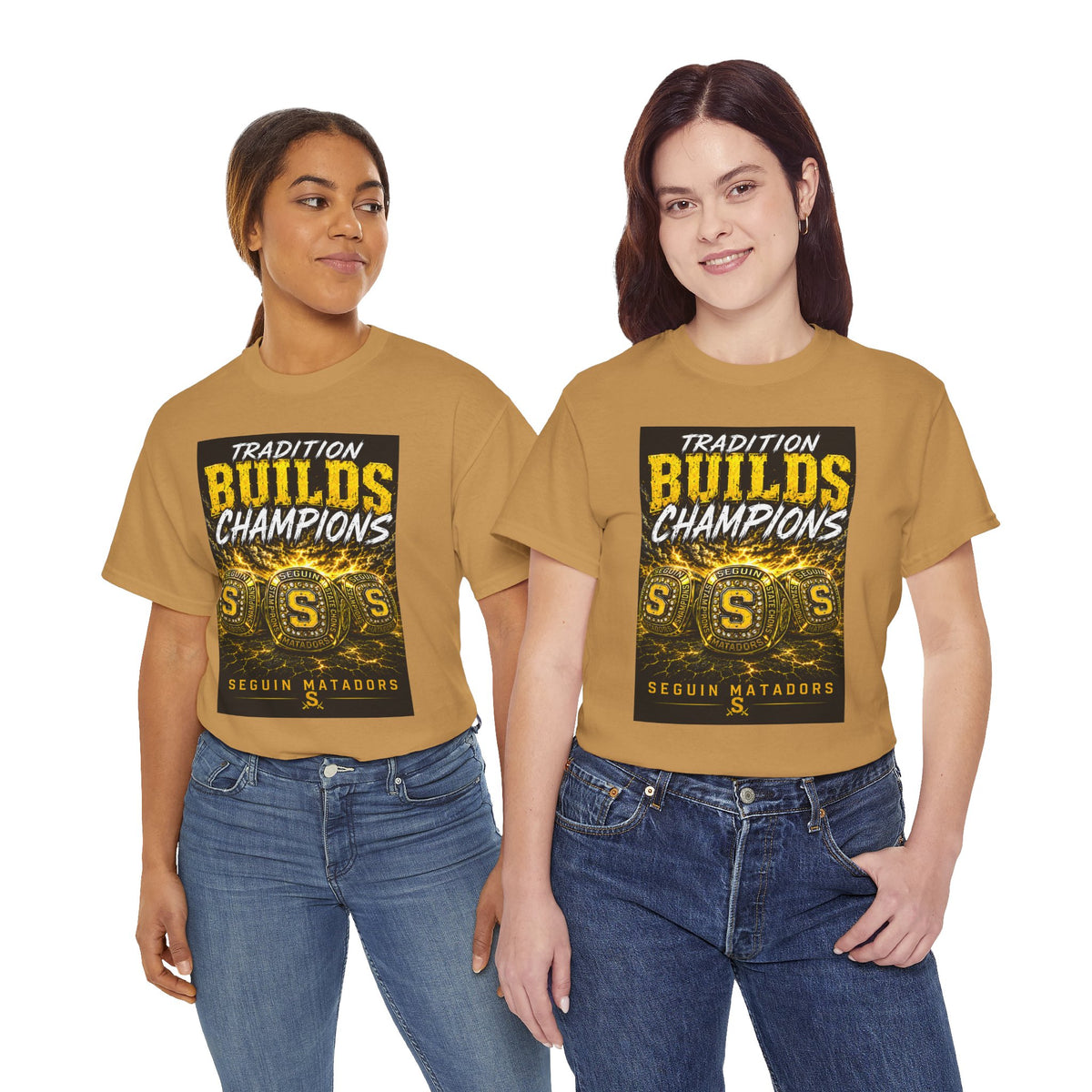 Tradition Builds Champions Tee — Seguin Matadors School Spirit T-Shirt