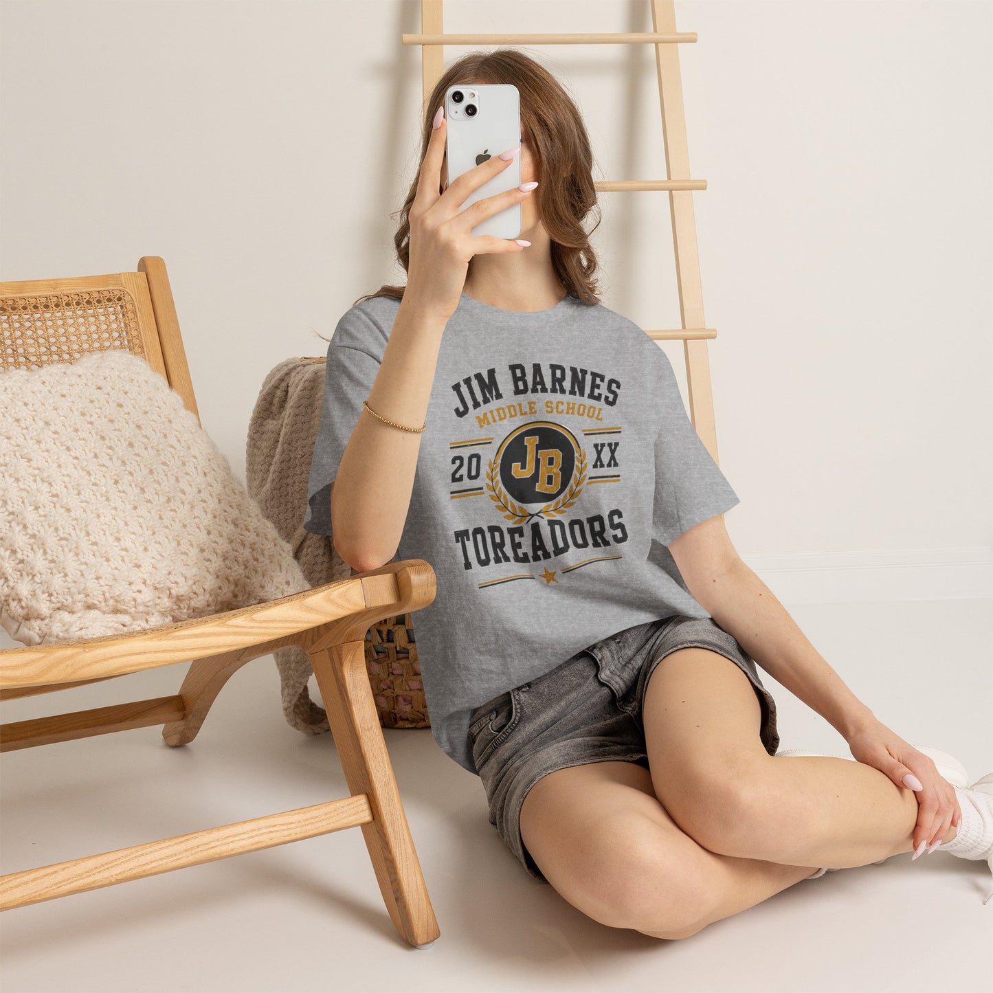 Jim Barnes Middle School Toreadors T-Shirt — School Spirit Tee with JB Crest