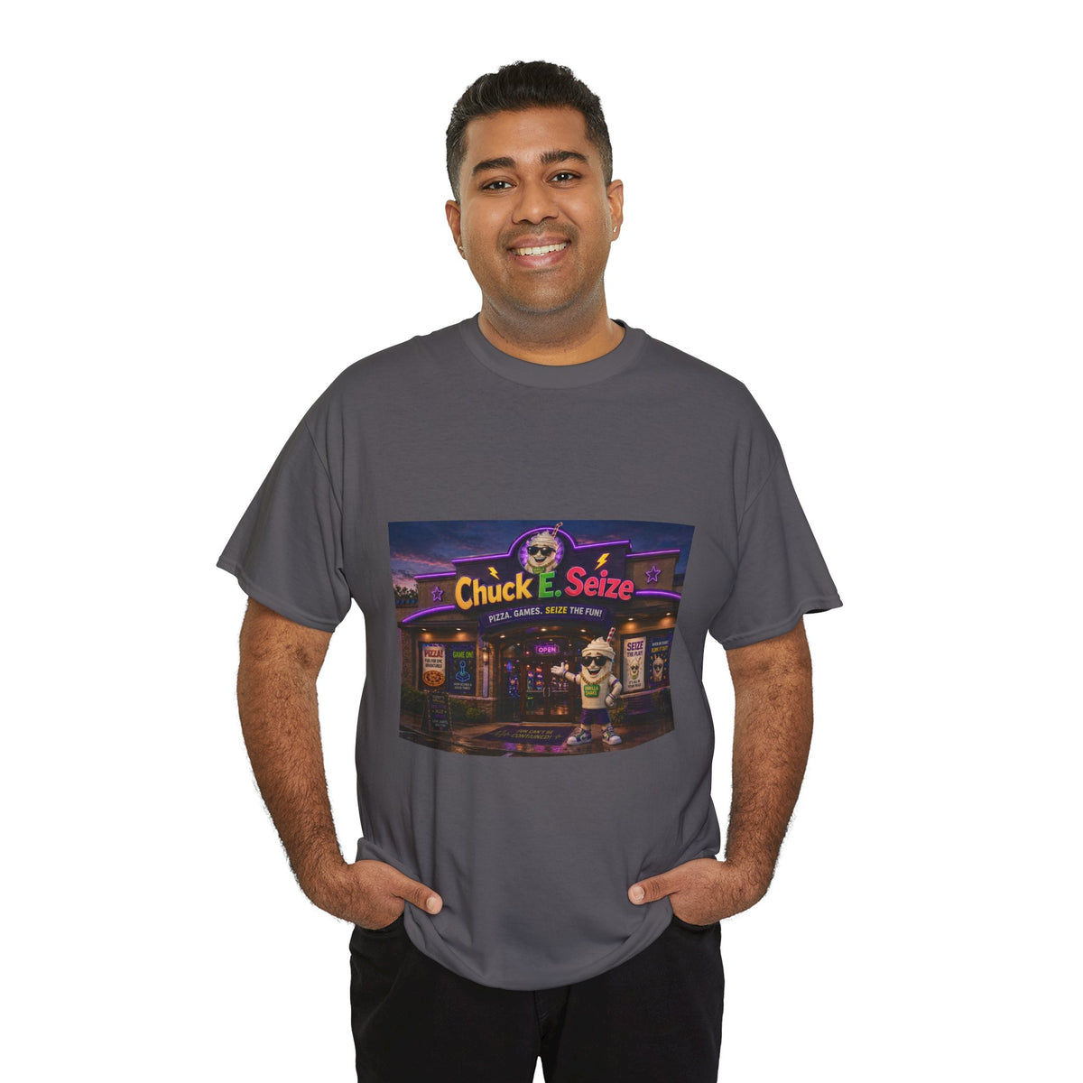 Chuck E. Seize Arcade Night T‑Shirt