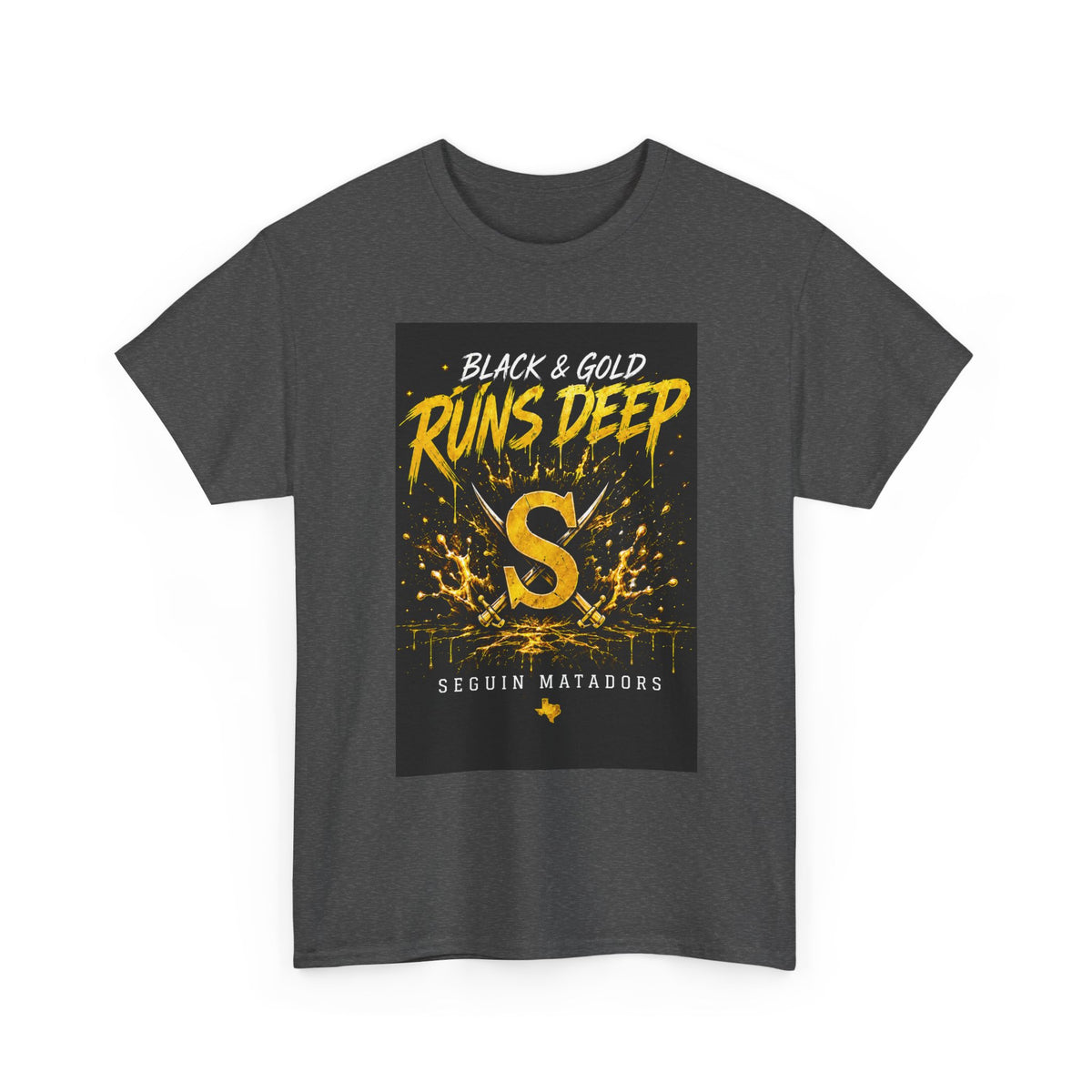 Seguin Matadors 'Black & Gold Runs Deep' T-Shirt