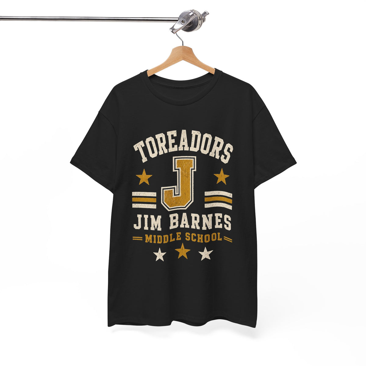 Toreadors Jim Barnes School Letterman Tee — Vintage School Spirit T-Shirt