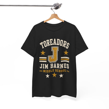 Toreadors Jim Barnes School Letterman Tee — Vintage School Spirit T-Shirt