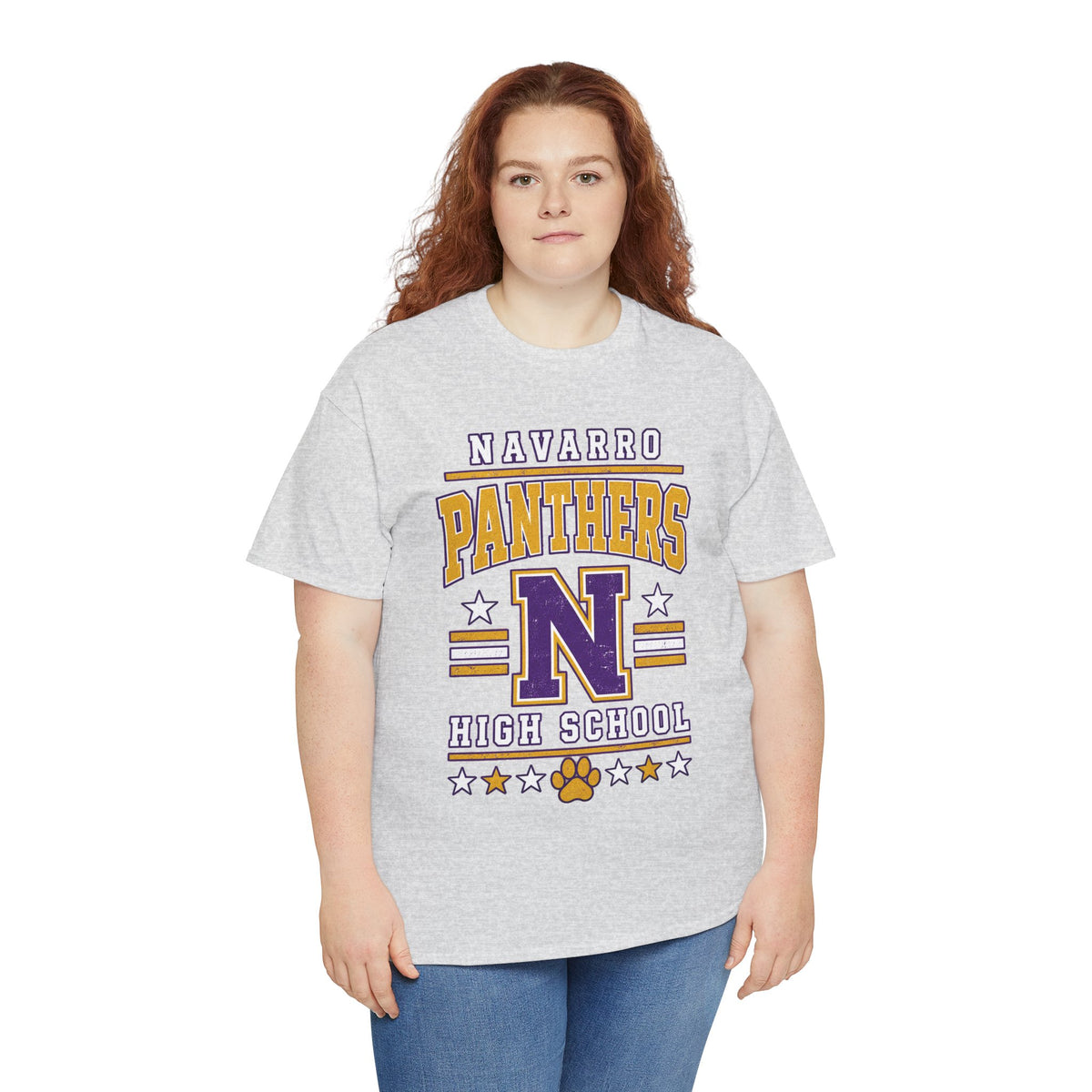 Navarro Panthers High School Tee — Retro Letterman N Design