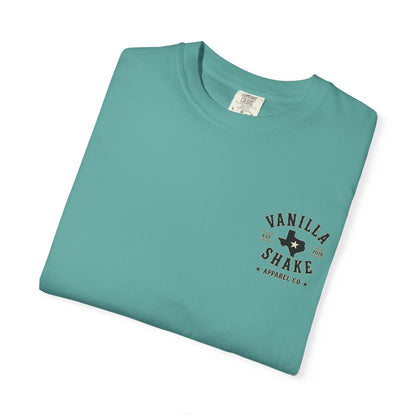 Mr. & Mrs. Shake Logo 2 - Unisex Garment-Dyed T-shirt