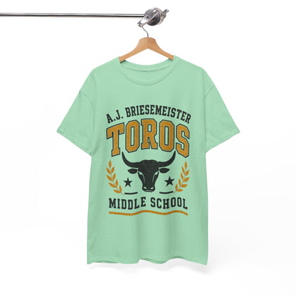 Toros Middle School Tee — A.J. Briesemeister School Spirit T-Shirt