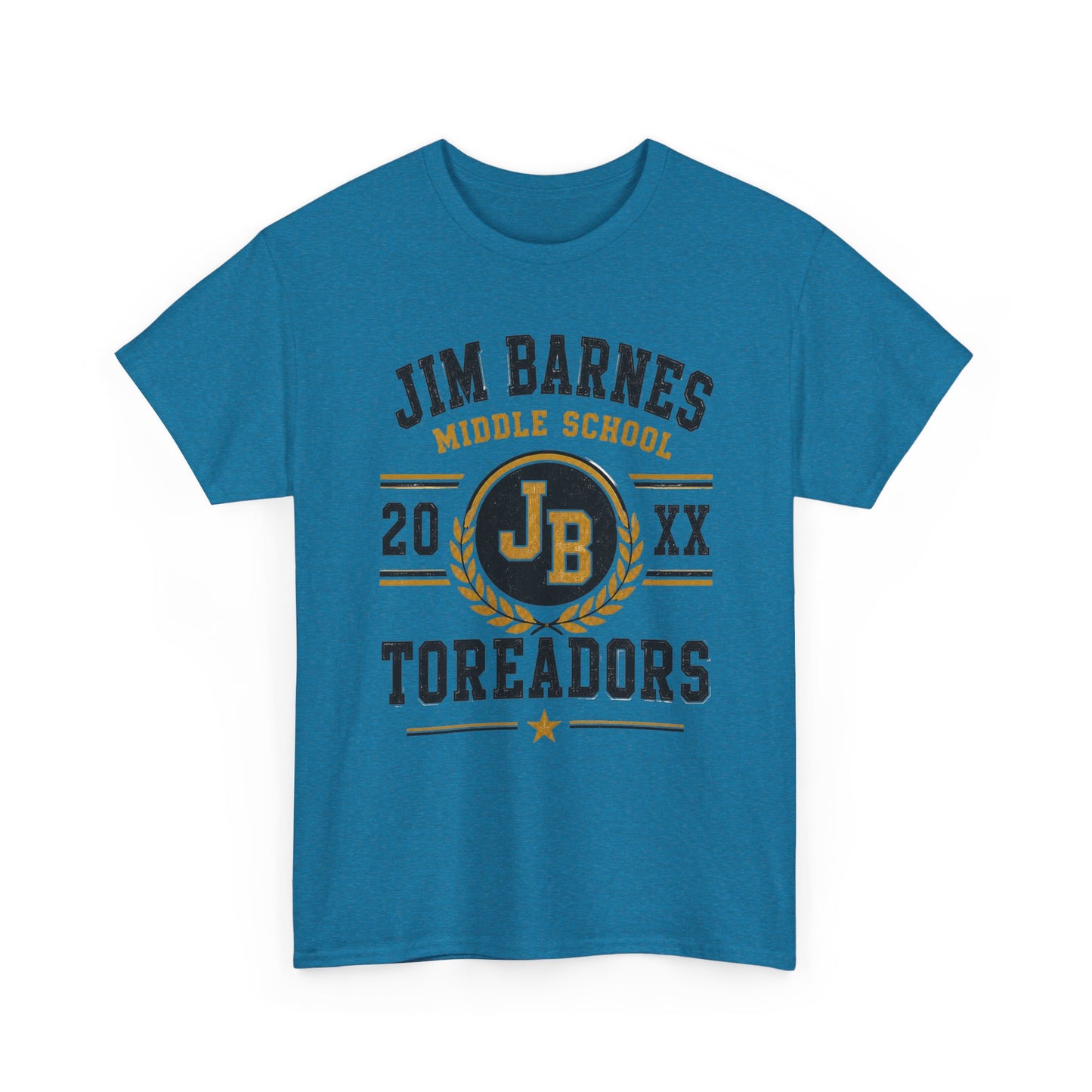 Jim Barnes Middle School Toreadors T-Shirt — School Spirit Tee with JB Crest