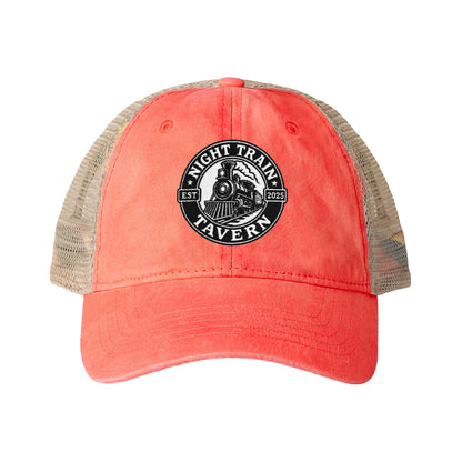 Night Train Tavern Women's Washed Mesh-Back Cap-Embroidery