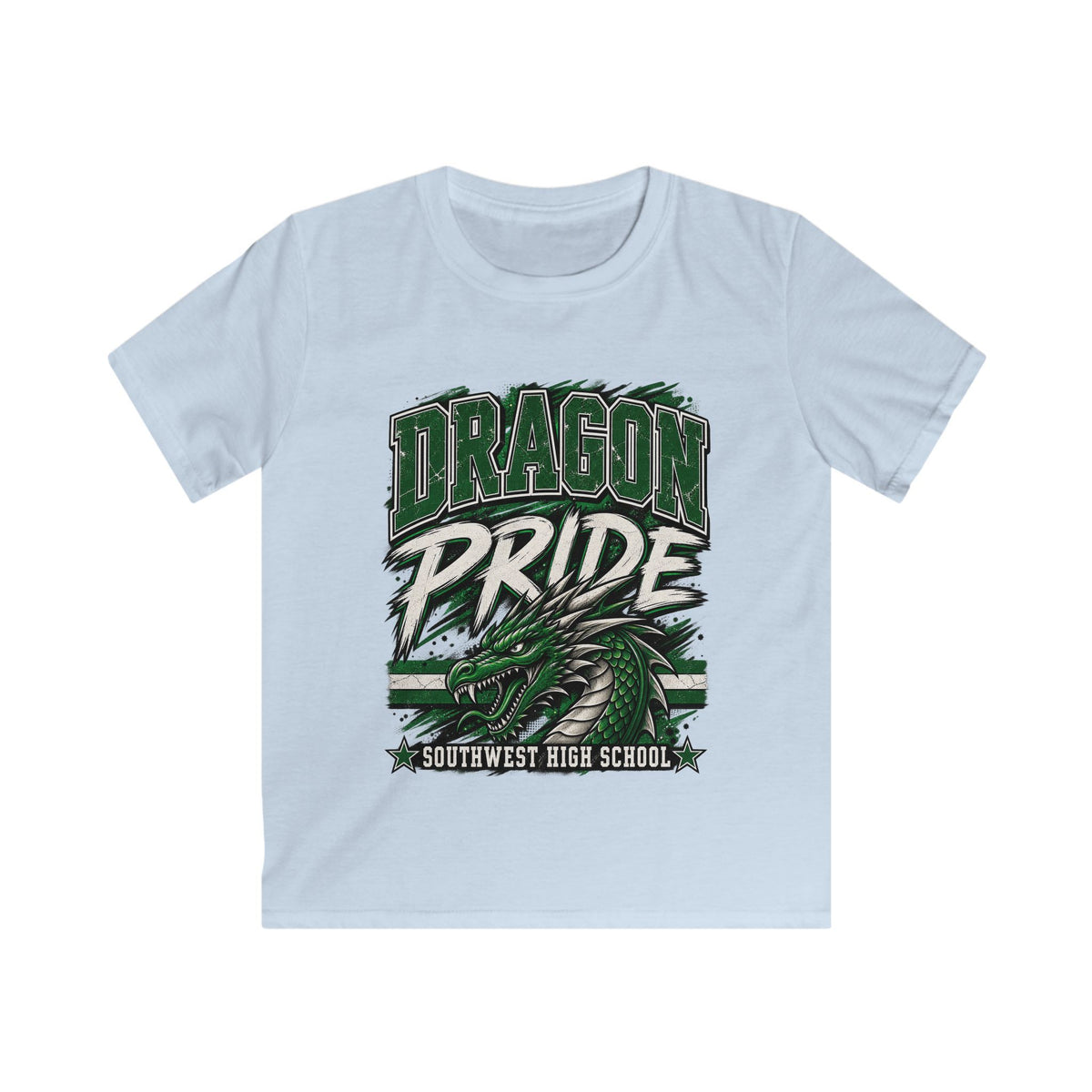 Dragon Pride Kids T-Shirt — Southwest High School Mascot Tee