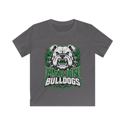 Marion Bulldogs Kids T‑Shirt — Custom Name & Number Youth Football Tee