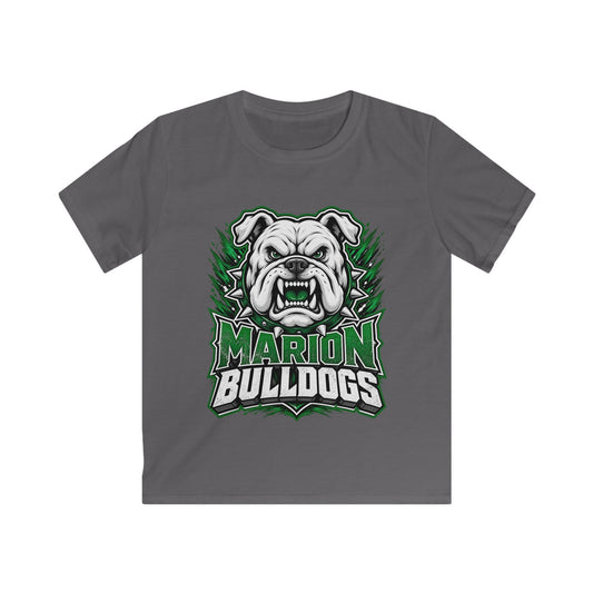 Marion Bulldogs Kids T‑Shirt — Custom Name & Number Youth Football Tee