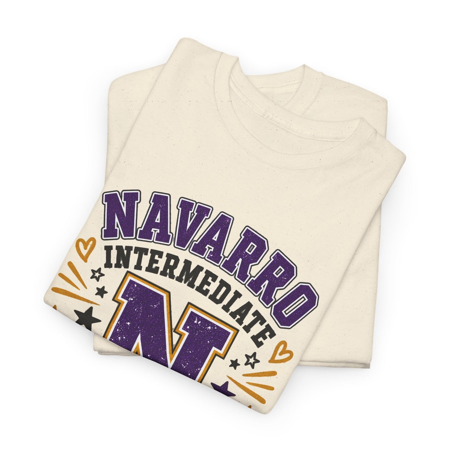 Navarro Intermediate Panthers T-Shirt — School Spirit Tee with 'N' Logo & Paw Prints