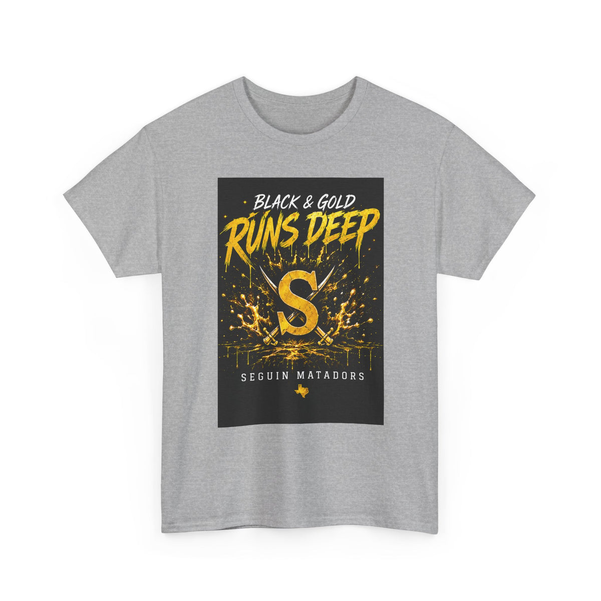 Seguin Matadors 'Black & Gold Runs Deep' T-Shirt