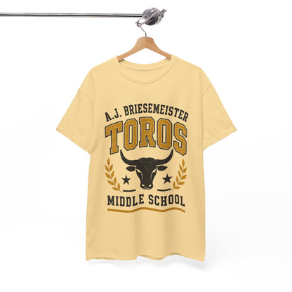 Toros Middle School Tee — A.J. Briesemeister School Spirit T-Shirt