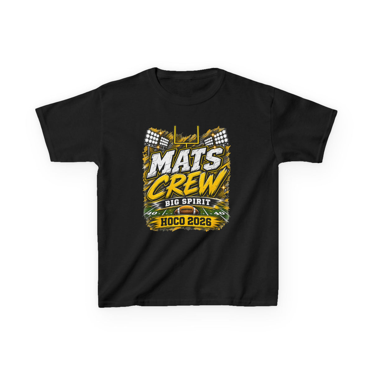 Kids Tee — "Mats Crew Big Spirit Hoco 2026" Football Crewneck