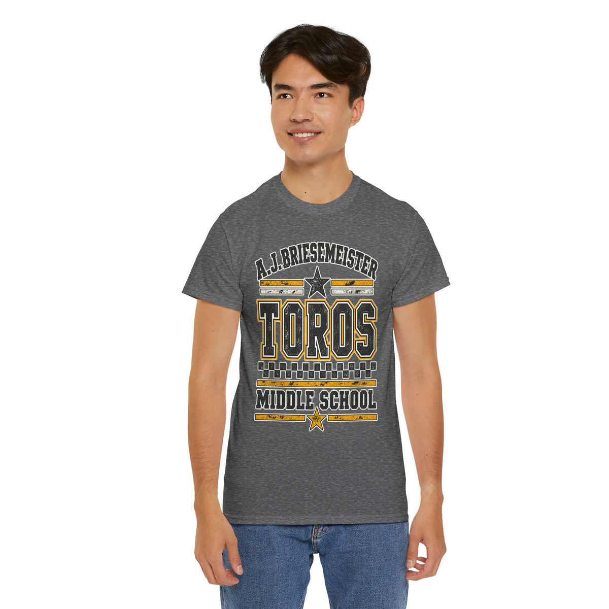 Toros Middle School Tee — A.J. Briesemeister School Spirit T-Shirt