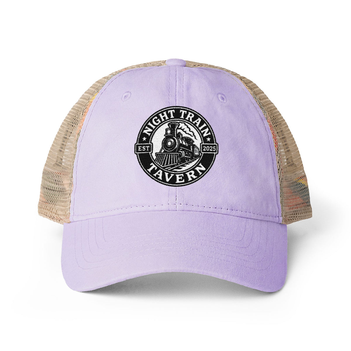 Night Train Tavern Women's Washed Mesh-Back Cap-Embroidery