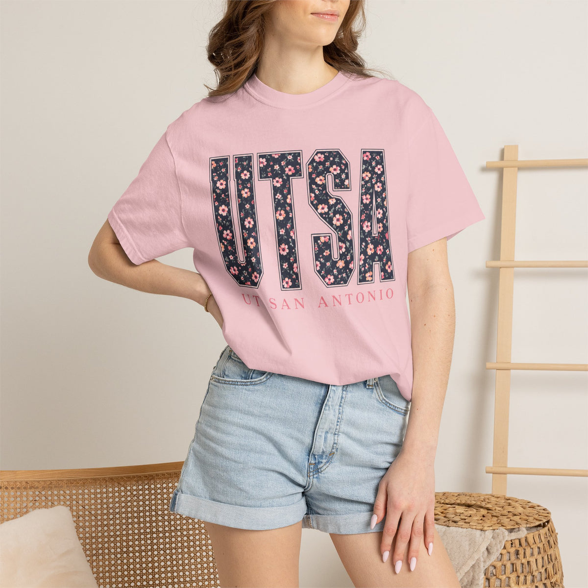 UTSA Floral Logo T‑Shirt — UT San Antonio Collegiate Tee