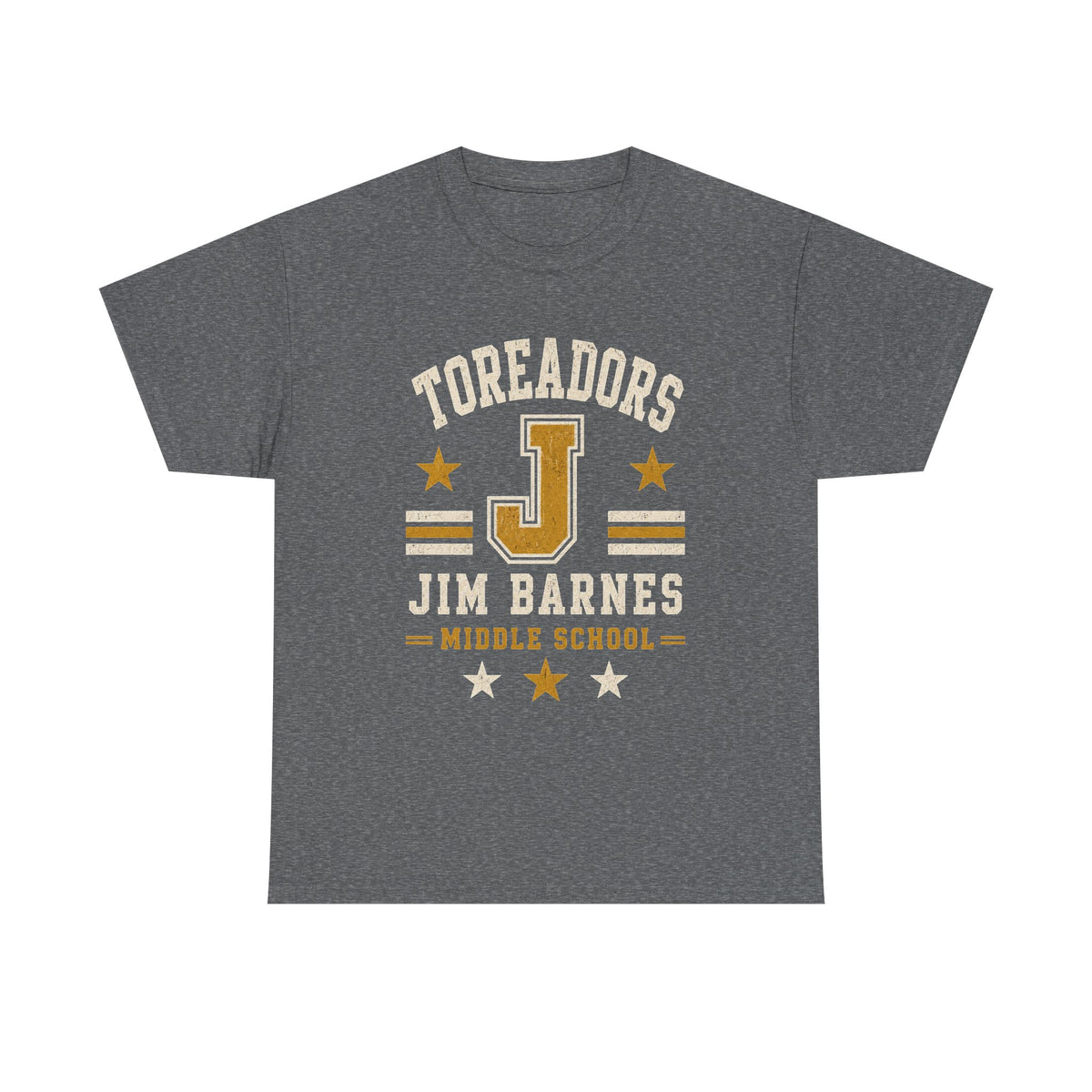 Toreadors Jim Barnes School Letterman Tee — Vintage School Spirit T-Shirt