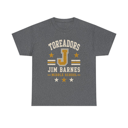 Toreadors Jim Barnes School Letterman Tee — Vintage School Spirit T-Shirt