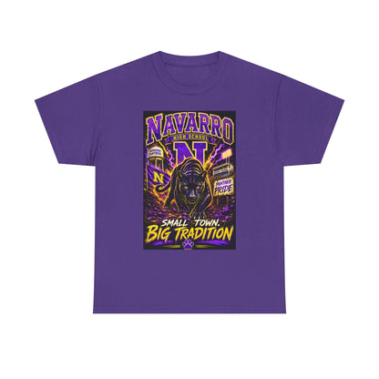 T-Shirt — Navarro “Small Town, Big Tradition” Vintage Football Pride Tee