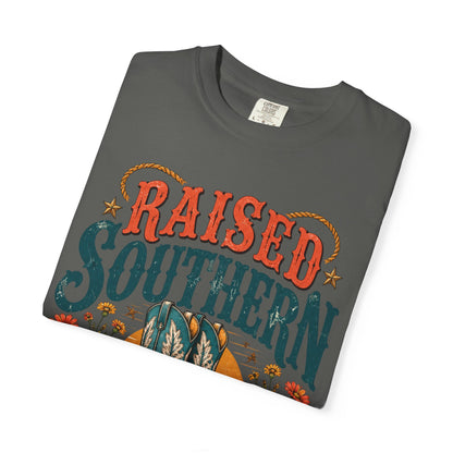 Raised Southern T-Shirt — Gonzales, Texas Retro Western Tee