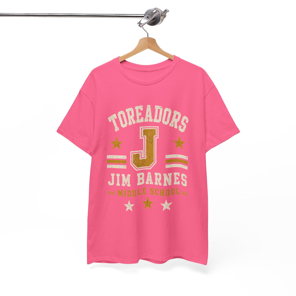Toreadors Jim Barnes School Letterman Tee — Vintage School Spirit T-Shirt