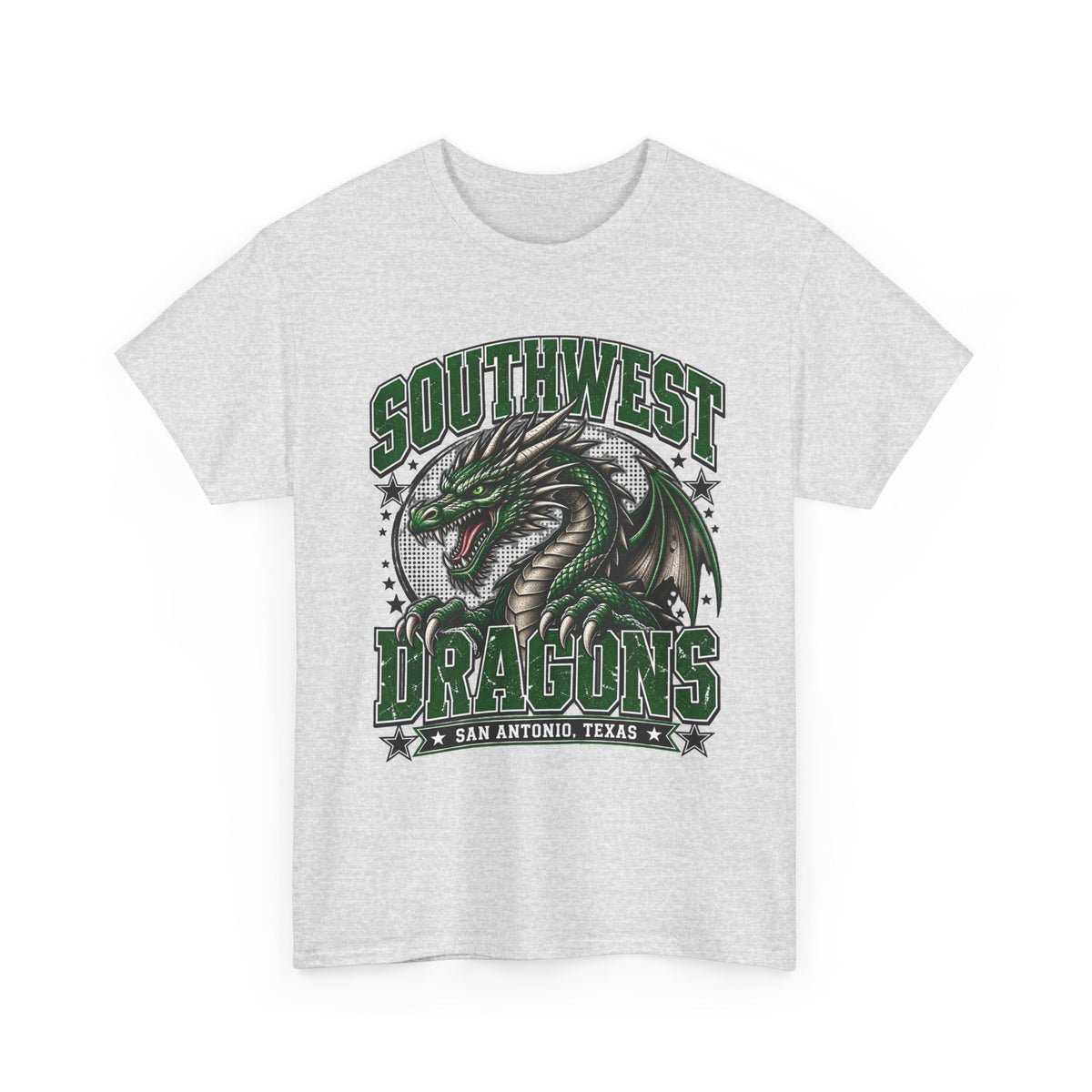 Southwest Dragons T-Shirt — San Antonio Texas Green Dragon Graphic Tee