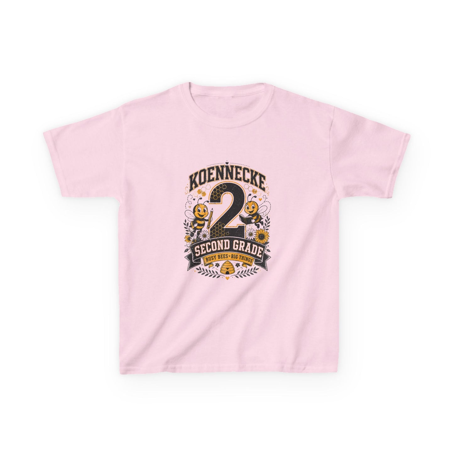 Koennecke 2 Second Grade Kids T-Shirt — Personalized Back-to-School Tee