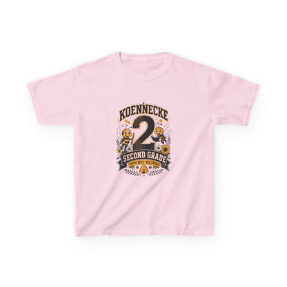 Koennecke 2 Second Grade Kids T-Shirt — Personalized Back-to-School Tee