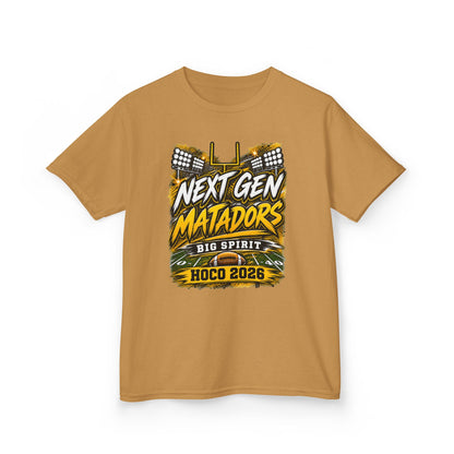 Kids Tee — "Next Gen Matadors" HOCO 2026 Big Spirit School Spirit Shirt
