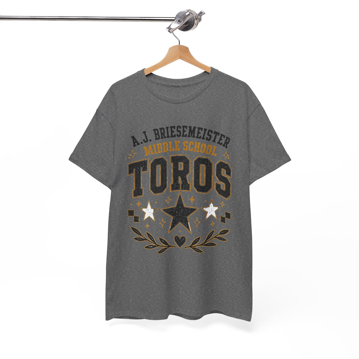 Toros Middle School Tee – A.J. Briesmeister School Spirit Shirt