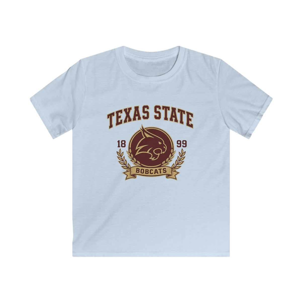 Texas State Bobcats Kids T-Shirt — Retro 1899 College Mascot Tee