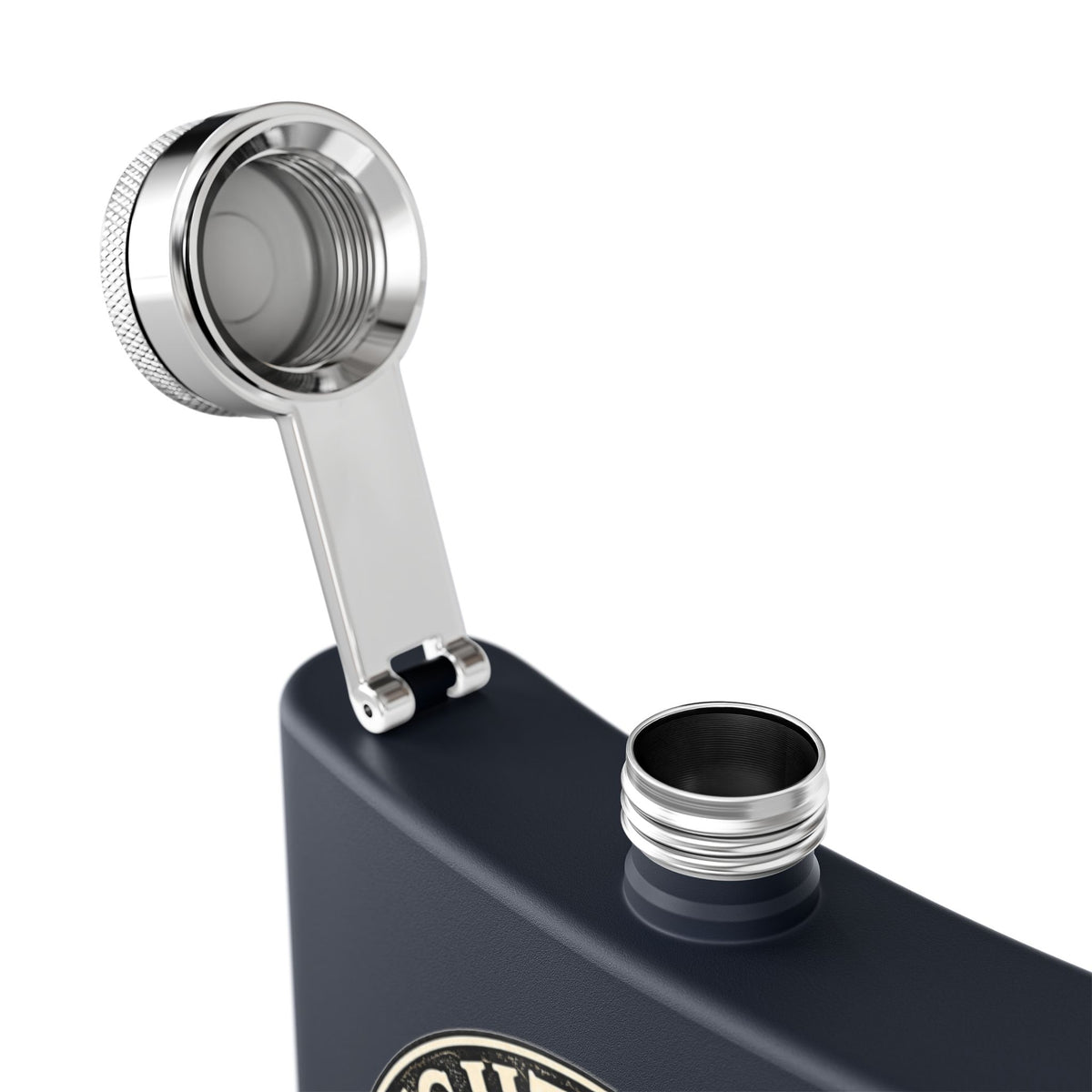 Night Train Stainless Steel Flask, 6oz