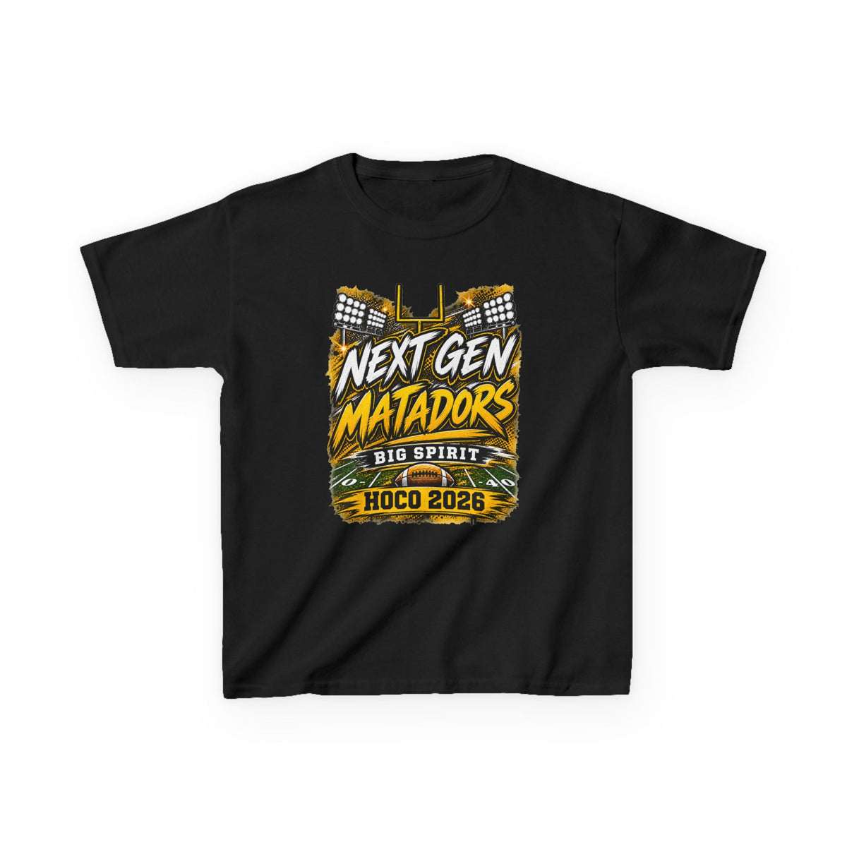 Kids Tee — "Next Gen Matadors" HOCO 2026 Big Spirit School Spirit Shirt