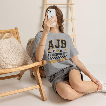 Middle School Custom Name Tee — AJB Briesemeister School Spirit Shirt