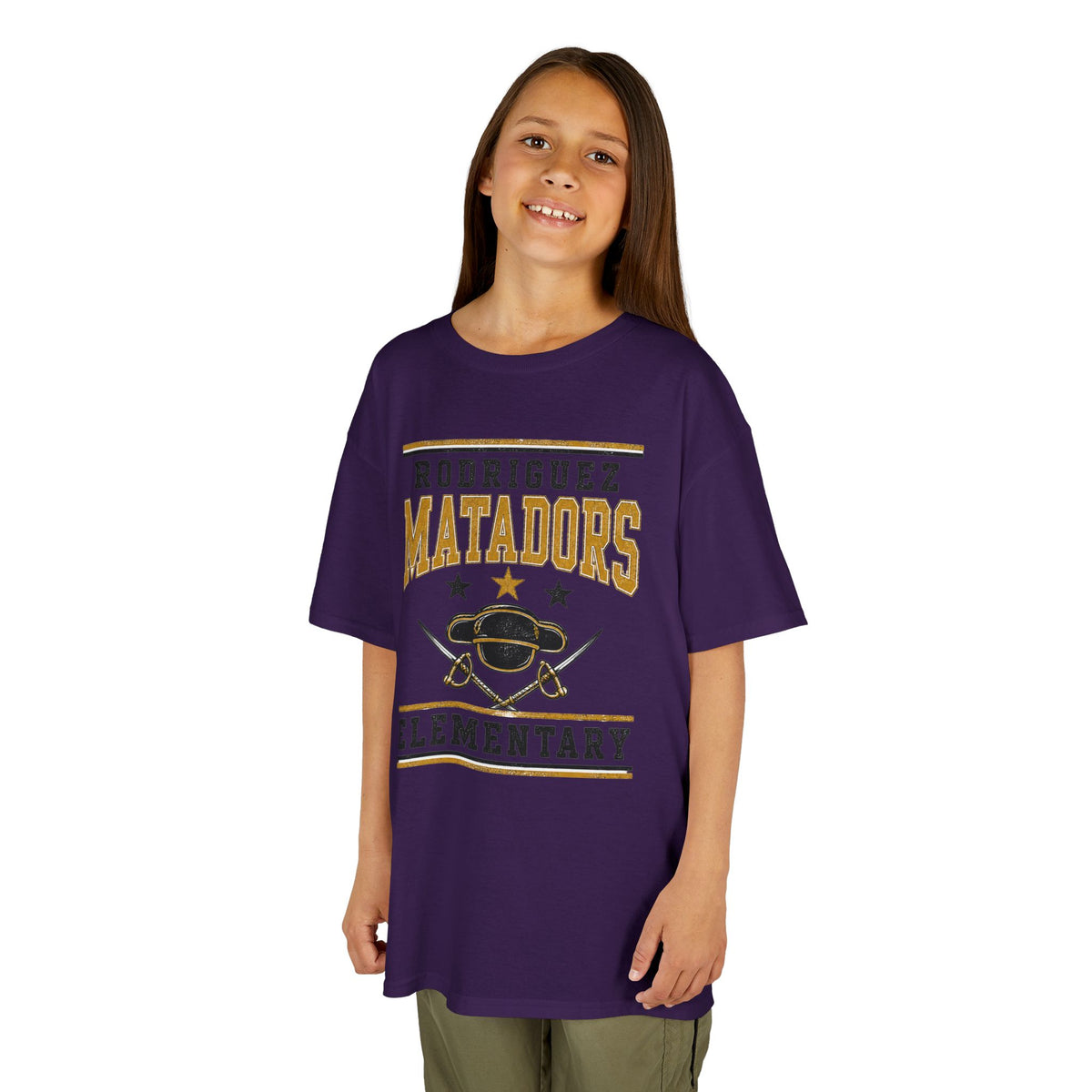 Rodriguez Matadors Elementary Kids T-Shirt — School Spirit Tee