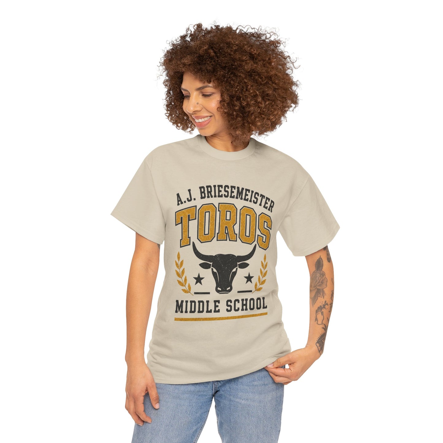 Toros Middle School Tee — A.J. Briesemeister School Spirit T-Shirt