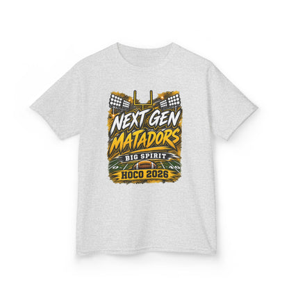 Kids Tee — "Next Gen Matadors" HOCO 2026 Big Spirit School Spirit Shirt
