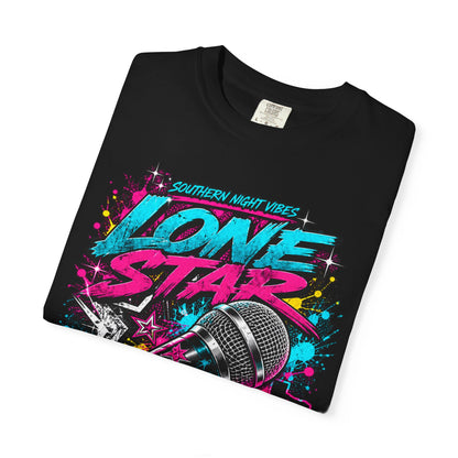 Lone Star Flow Microphone T-Shirt — Gonzales, Texas Retro Rap Tee