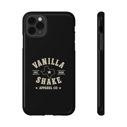 Black w/Ivory Logo lmpact-Resistant Phone Cases