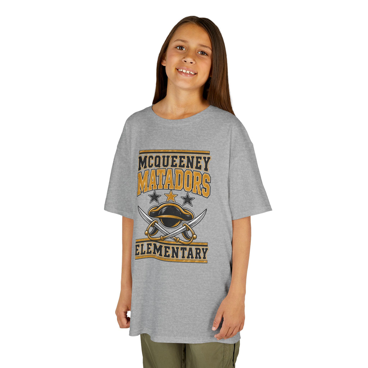 McQueeney Matadors Elementary Kids T-Shirt – School Spirit Tee