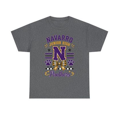 Navarro Junior High Panthers T-Shirt – School Spirit Tee with Purple & Gold Mascot Design