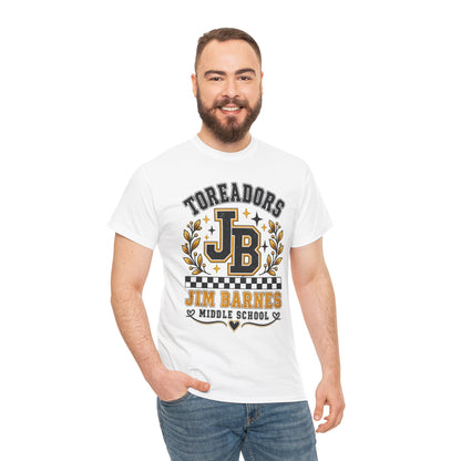 Toreadors JB Jim Barnes Middle School Tee — School Spirit Graphic T-Shirt