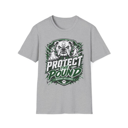 Protect the Pound Bulldog T-Shirt — Fierce Mascot Tee for Fans & Players