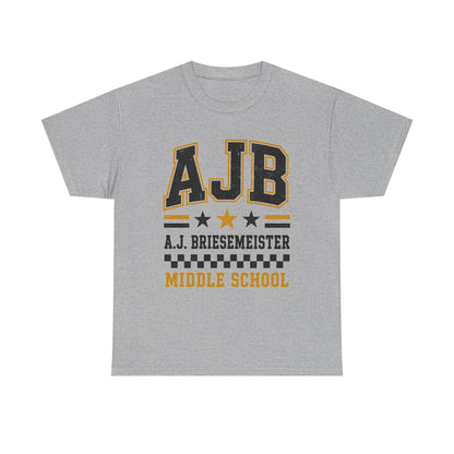 Middle School Custom Name Tee — AJB Briesemeister School Spirit Shirt